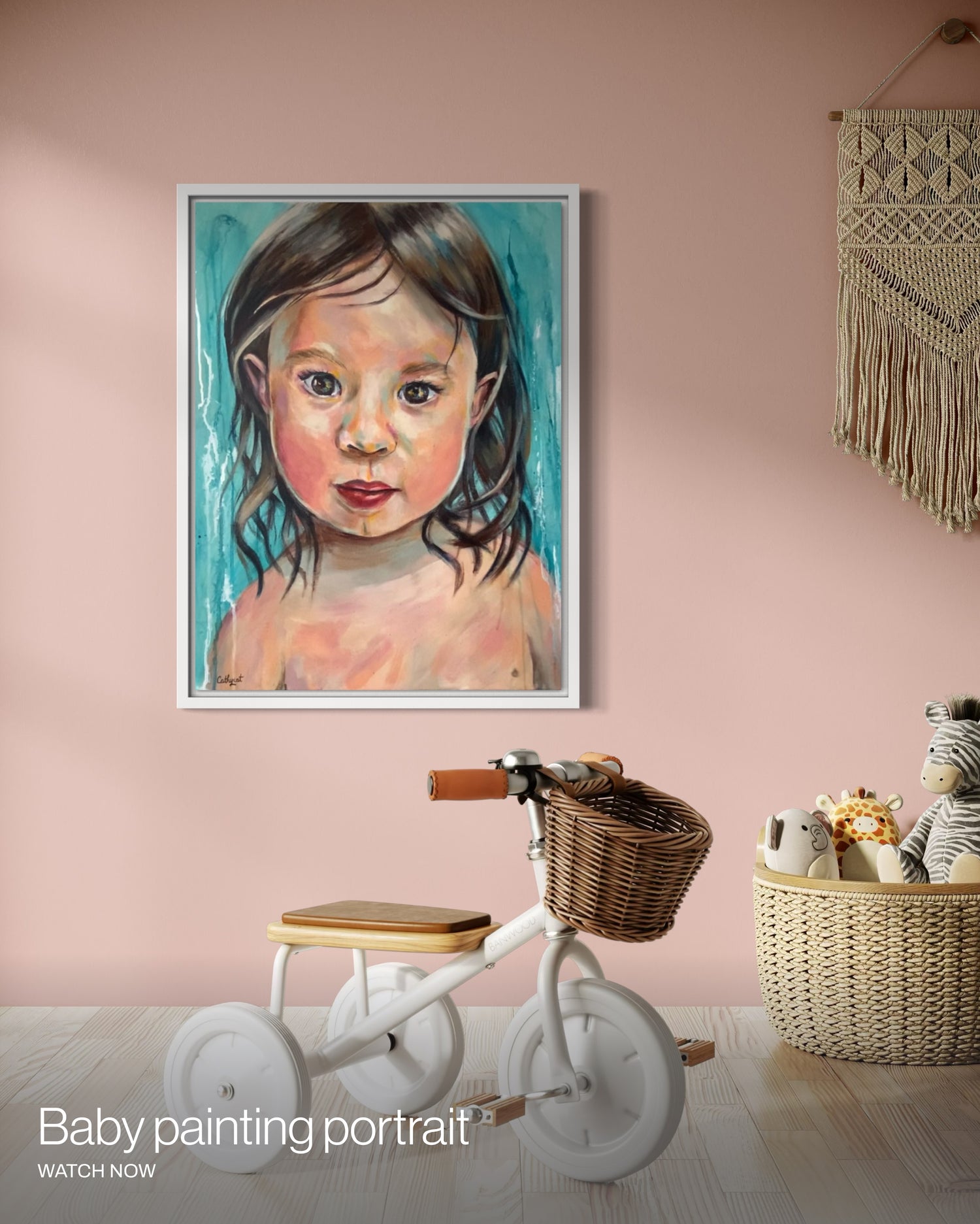 Cathycat Baby portrait contemporary expressive