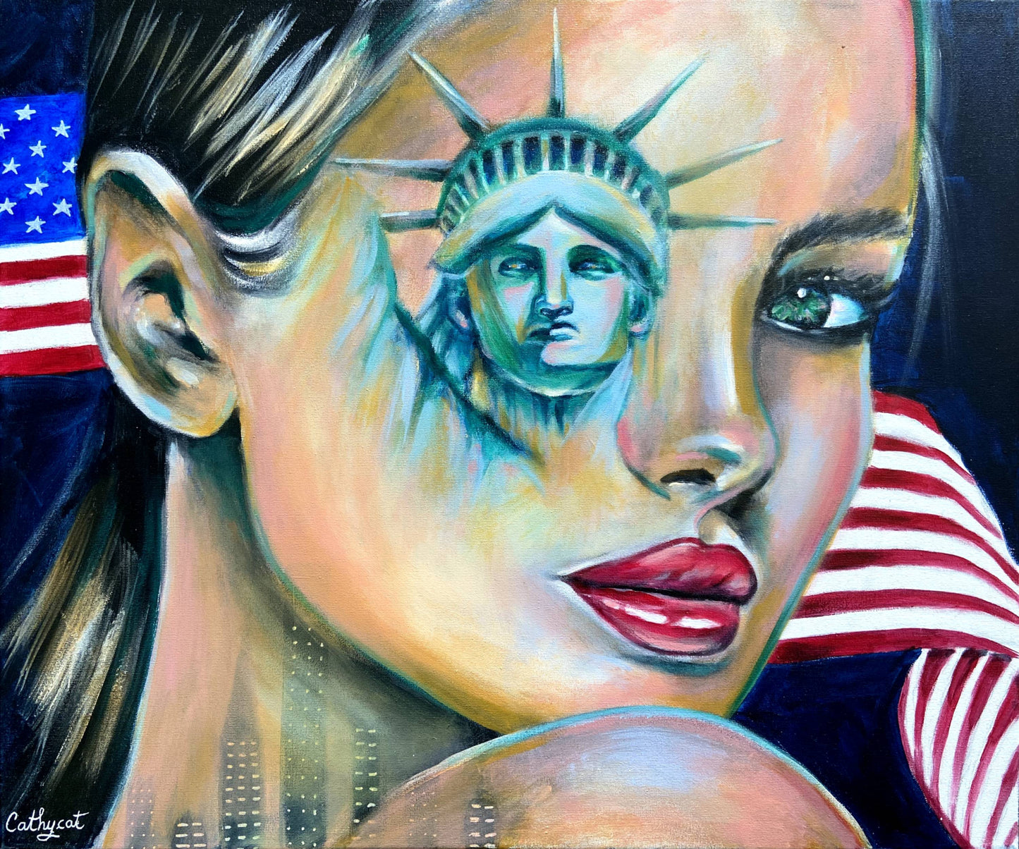 "USA" Original painting